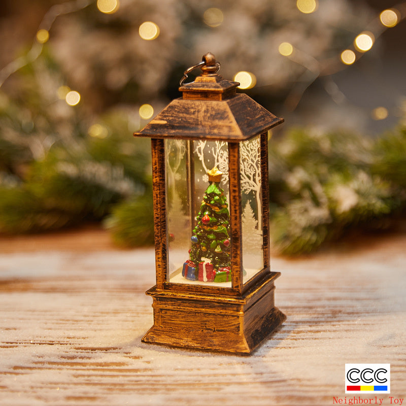 Christmas Decoration Wind Lamp Crystal Lamp Santa Claus Christmas Party Decoration Christmas Ornaments Christmas Gifts