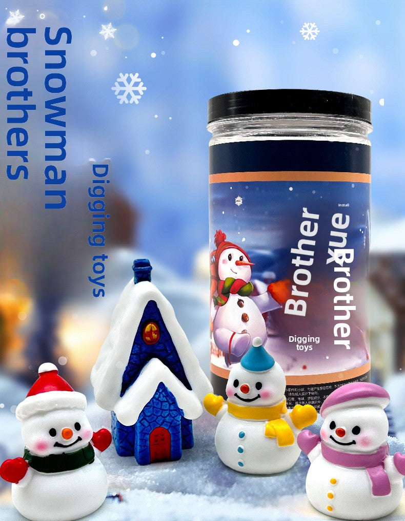 Snow Bros Archaeological Dig Blind Box Christmas Children's Gift New Year Present Boy Girl Educational Toy for Kids Ages 5+