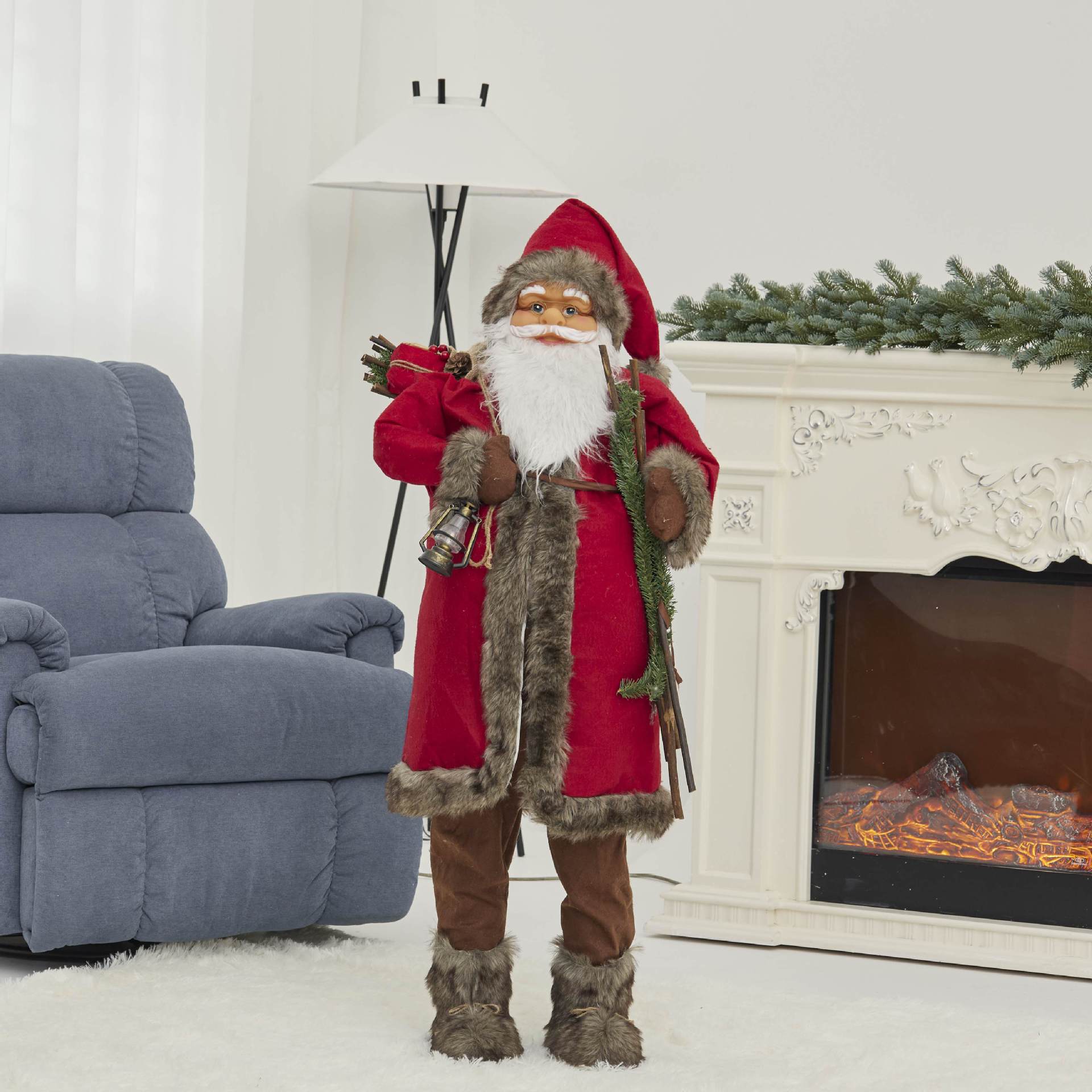 Cross-Border Christmas Santa Claus Figurine Christmas Decorations Christmas Doll Figurine Small Gift