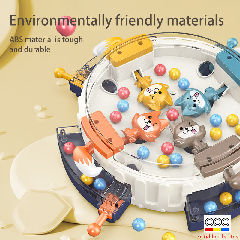 Greedy Hungry Wolf Pac-Man Game Console Children's Educational Competitive Parent-Child Leisure Multiplayer Battle Board Game Toy Cross-Border