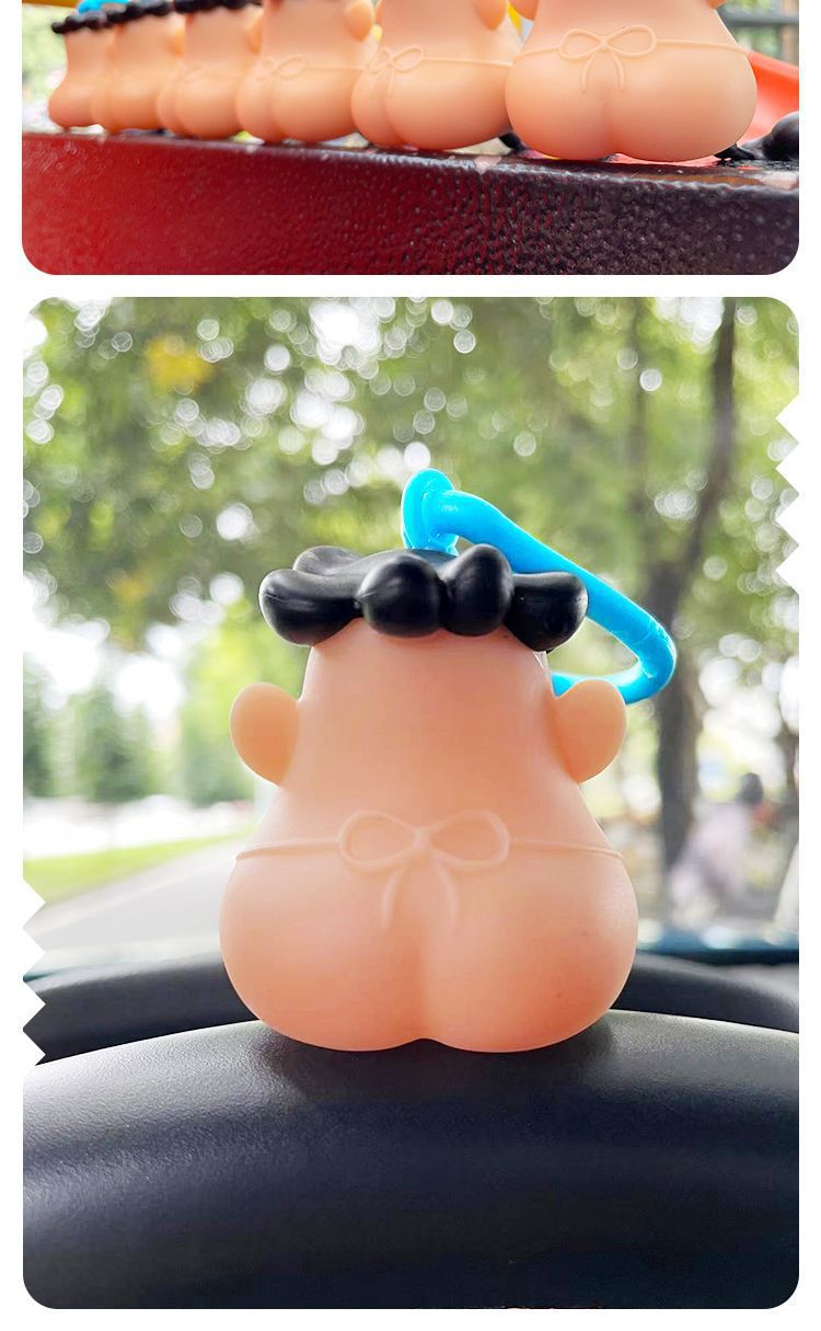 New Style Blackhead Pulling Stress Relief Pressure Reduction Toy Blackhead Pulling Beard Funny Key Chain Pendant Artifact