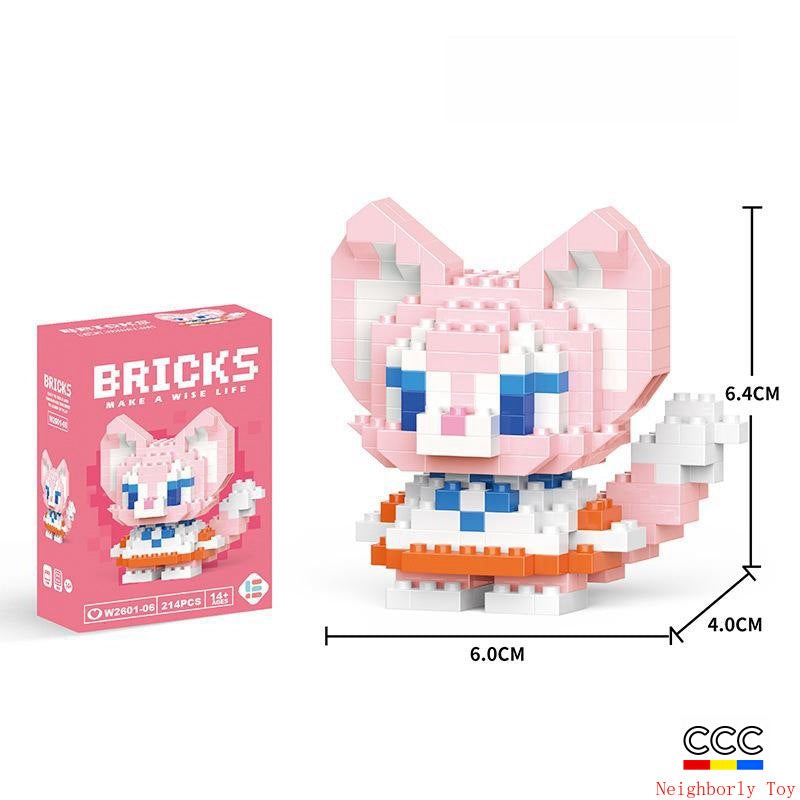 Compatible with LEGO Micro Particles Cartoon Doll Building Blocks Star Dew Puzzle Assembly Toys Cross-Border Stall Wholesale Gifts