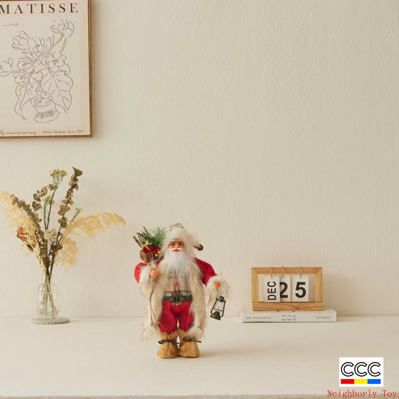 Cross-Border Christmas Santa Claus Figurine Christmas Decorations Christmas Doll Figurine Small Gift