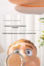 Stress Relief Artifact Pimple Squeezing Toy Big Head Blackhead Acne Nose Simulation Model Stress Relief Doll Toy