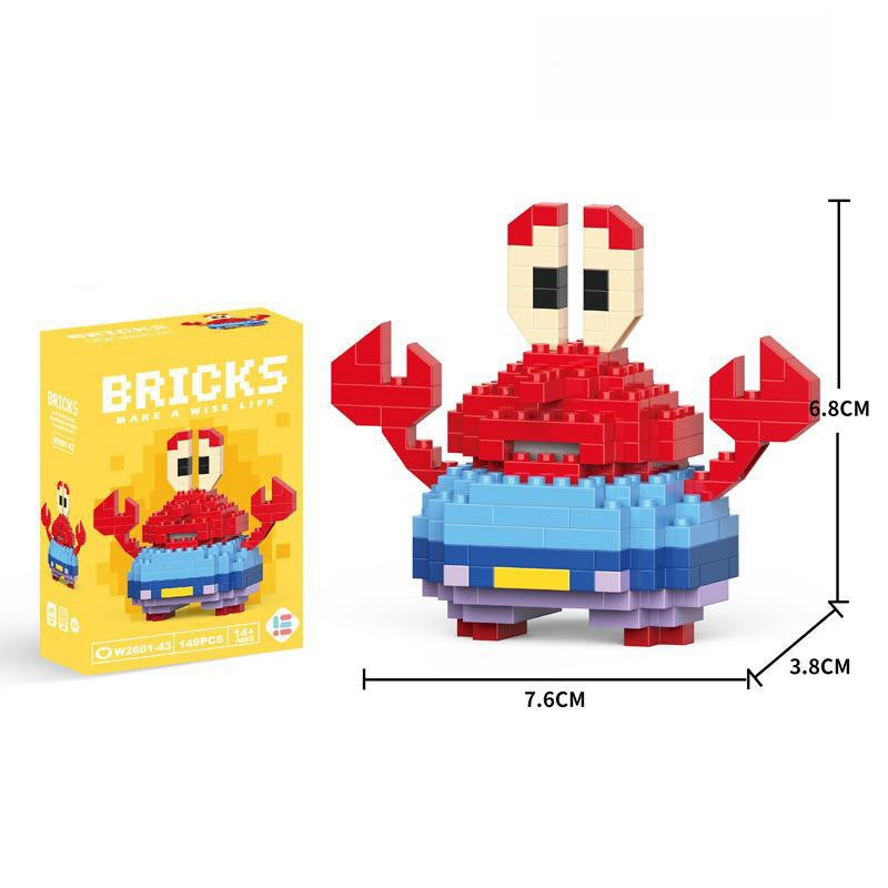 Compatible with LEGO Micro Particles Cartoon Doll Building Blocks Star Dew Puzzle Assembly Toys Cross-Border Stall Wholesale Gifts