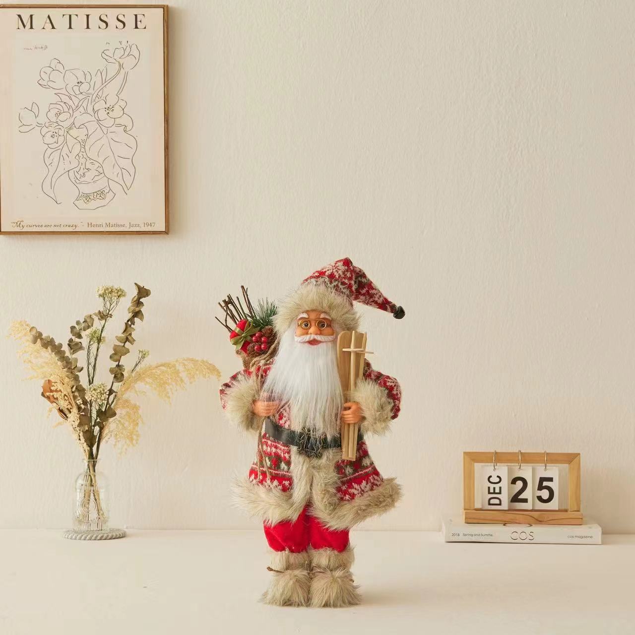 Cross-Border Christmas Santa Claus Figurine Christmas Decorations Christmas Doll Figurine Small Gift