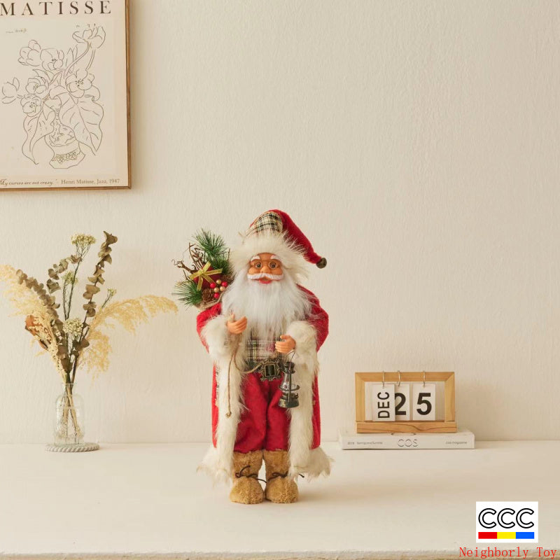 Cross-Border Christmas Santa Claus Figurine Christmas Decorations Christmas Doll Figurine Small Gift
