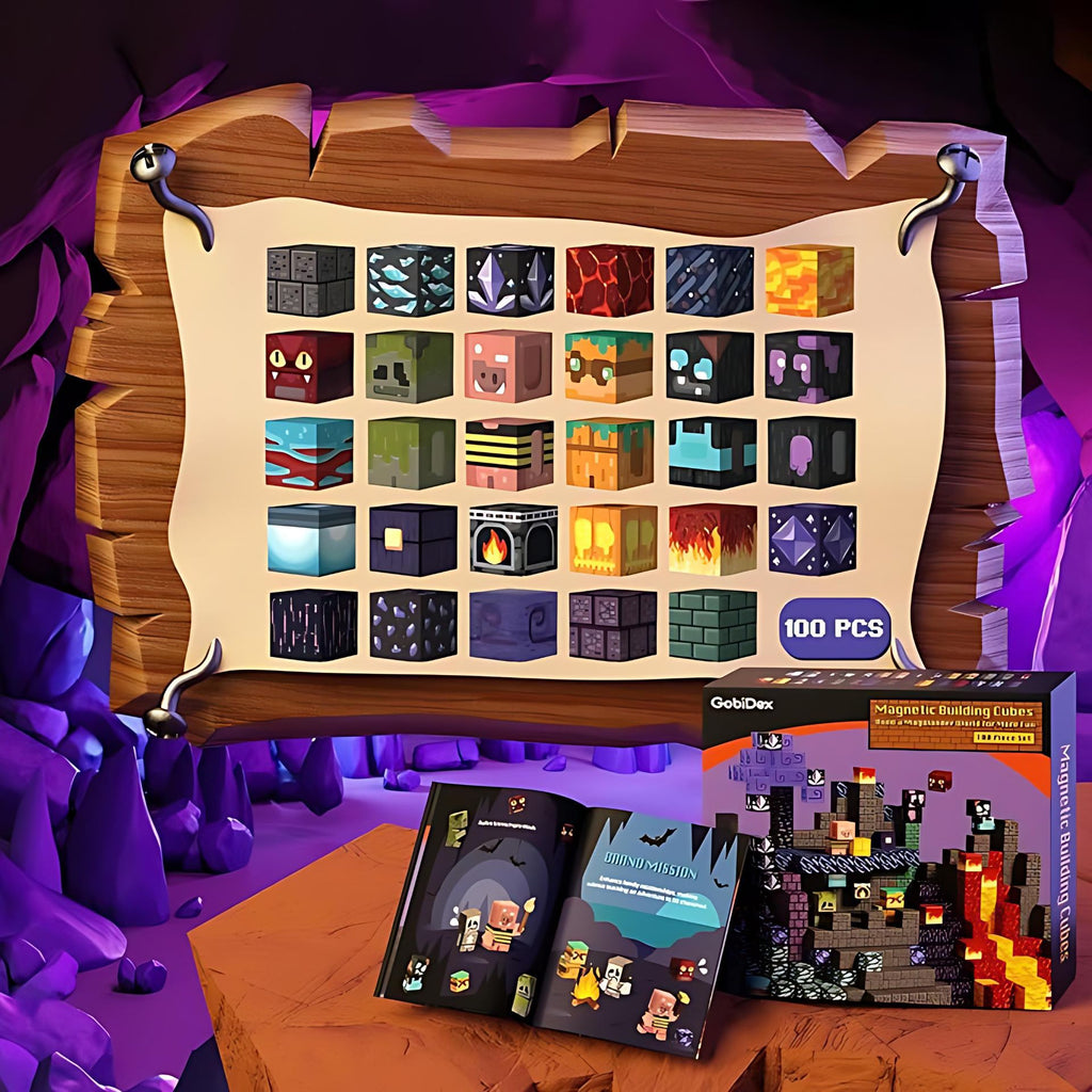 Cross-Border Amazon Hot Item Magnetic Building Magnetic Blocks Educational 3D Magnetic Pieces DIY Toys for Children