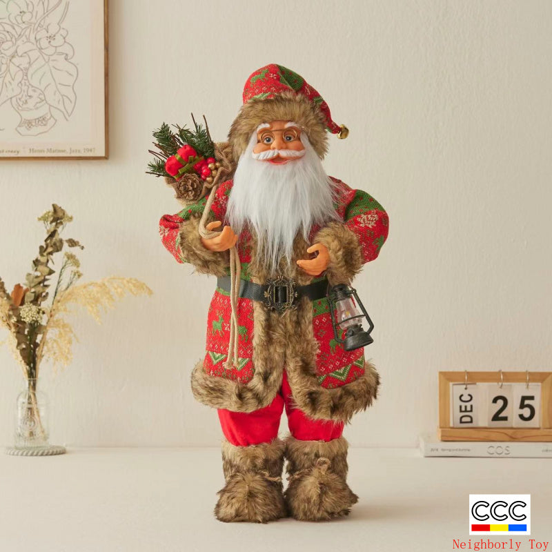 Cross-Border Christmas Santa Claus Figurine Christmas Decorations Christmas Doll Figurine Small Gift