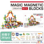 Slide Track Ball Magnetic Tiles Building Blocks Cross-Border Amazon Intelligence Assembly Boys' Toy Gift