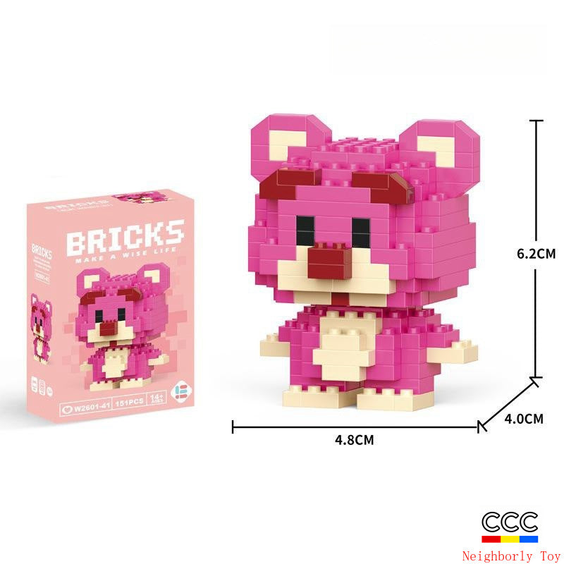 Compatible with LEGO Micro Particles Cartoon Doll Building Blocks Star Dew Puzzle Assembly Toys Cross-Border Stall Wholesale Gifts