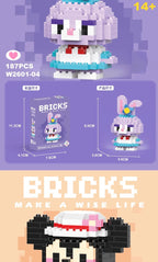 Compatible with LEGO Micro Particles Cartoon Doll Building Blocks Star Dew Puzzle Assembly Toys Cross-Border Stall Wholesale Gifts