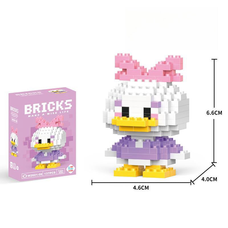Compatible with LEGO Micro Particles Cartoon Doll Building Blocks Star Dew Puzzle Assembly Toys Cross-Border Stall Wholesale Gifts