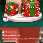 Compatible with LEGO Christmas Mechanism Box Santa Claus Building Blocks Toy Educational Assembly Gift for Men and Women Wholesale Dropshipping