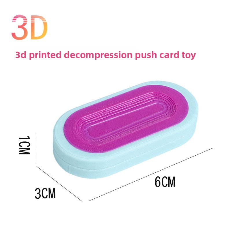 Hot Selling Children's 3D Printed Educational Magnetic Stress Relief Toy Push Card Finger Spinner Boys Handle Piece