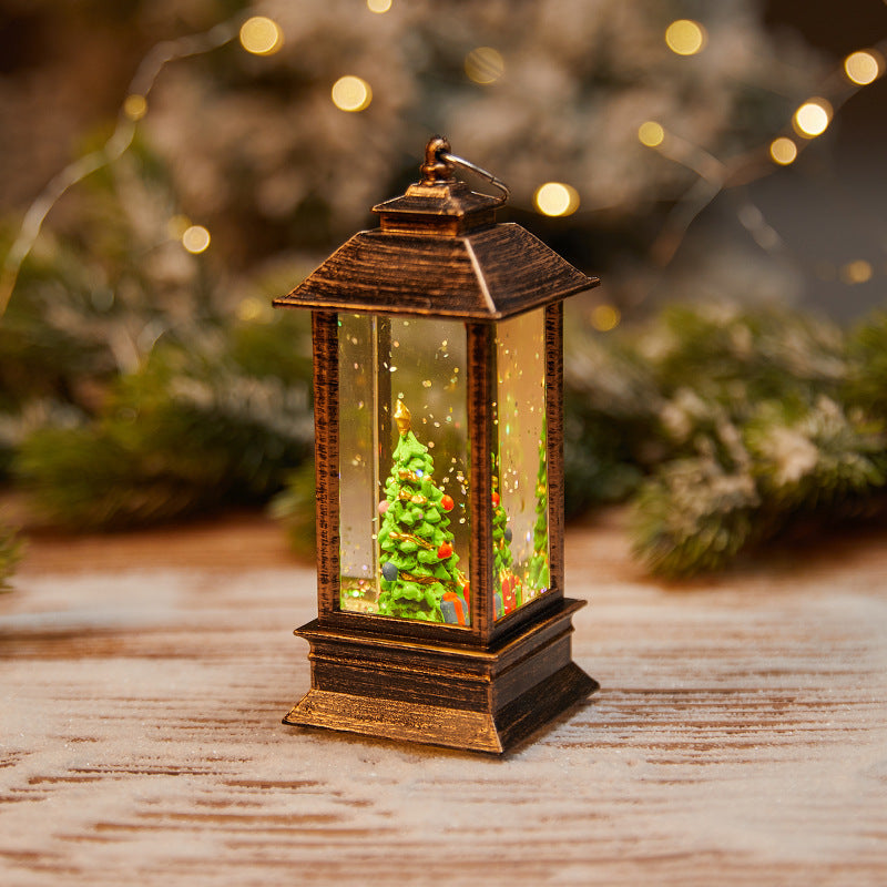 Christmas Decoration Wind Lamp Crystal Lamp Santa Claus Christmas Party Decoration Christmas Ornaments Christmas Gifts