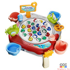 Children's Magnetic Fishing Toy Baby Early Education Educational Boys and Girls Electric Large Rotating Fishing Plate Parent-Child Interaction