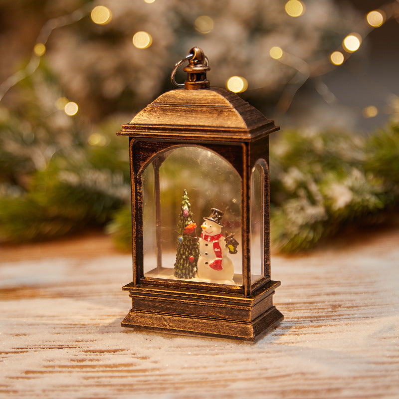 Christmas Decoration Wind Lamp Crystal Lamp Santa Claus Christmas Party Decoration Christmas Ornaments Christmas Gifts