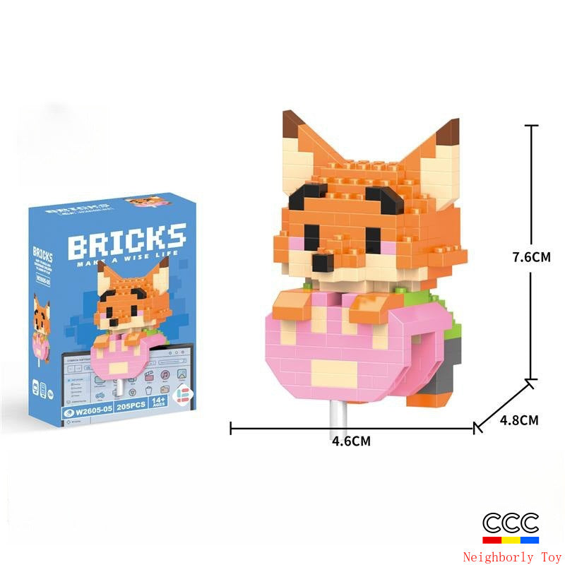 Compatible with LEGO Micro Particles Cartoon Doll Building Blocks Star Dew Puzzle Assembly Toys Cross-Border Stall Wholesale Gifts