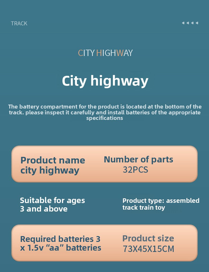 Children's Dinosaur Winding Road City Combination Track Car Adventure Parking Building Educational Toy for Boys