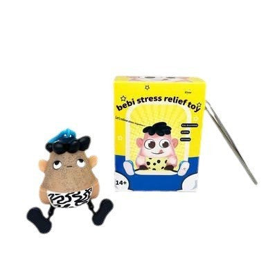 New Style Blackhead Pulling Stress Relief Pressure Reduction Toy Blackhead Pulling Beard Funny Key Chain Pendant Artifact