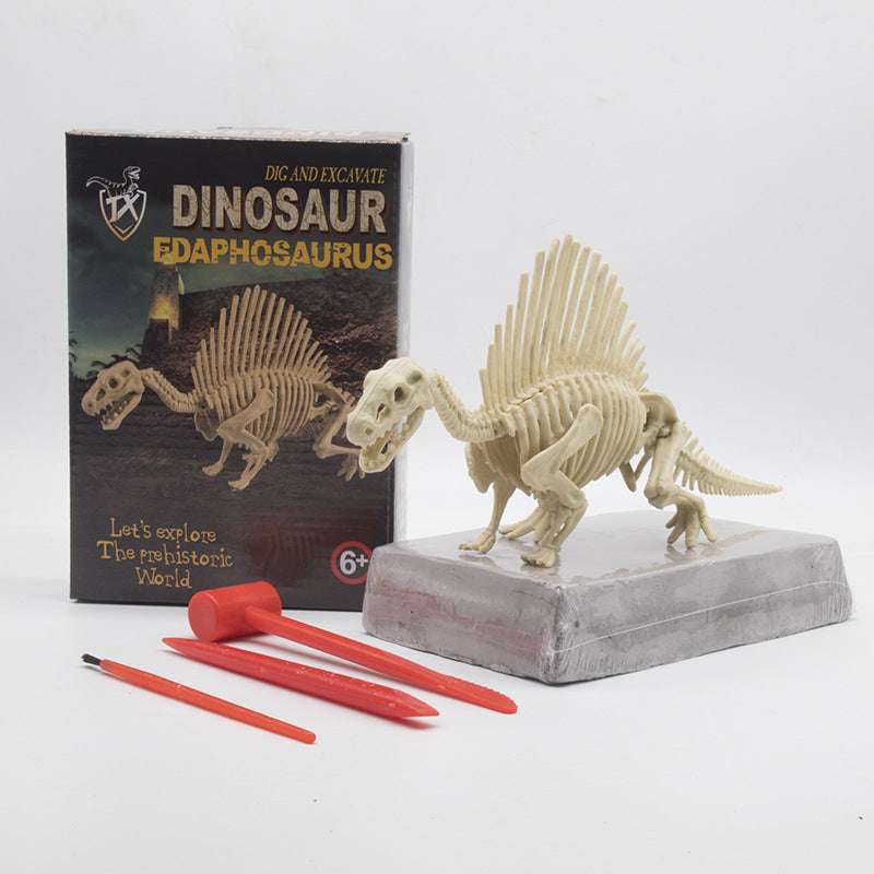 Colorful Gem & Dinosaur Fossil Archaeological Dig Blind Box - Kids DIY Educational Toy