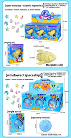 Mermaid Tail Planet Wand Archaeological Dig Blind Box - Girls DIY Space Craft Kids Toy