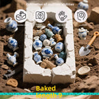 Blue and White Porcelain Treasure Dig Kit - Girls DIY Traditional Culture Archaeological Blind Box Gift