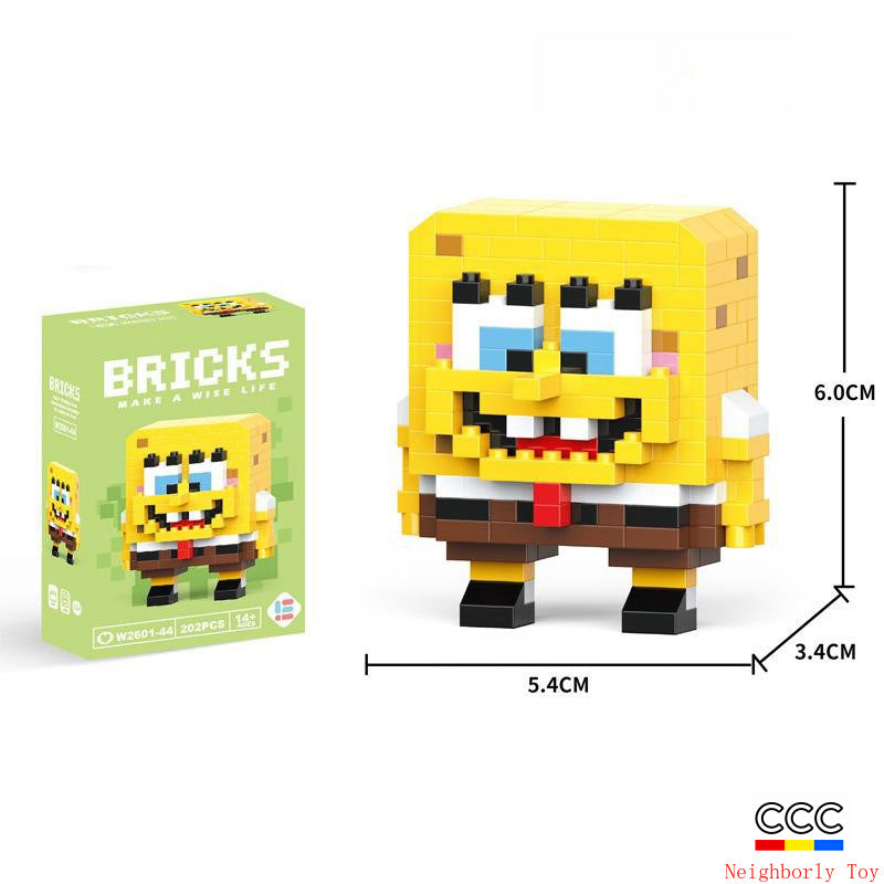 Compatible with LEGO Micro Particles Cartoon Doll Building Blocks Star Dew Puzzle Assembly Toys Cross-Border Stall Wholesale Gifts