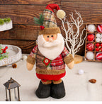 Jingchen Cross-Border Christmas Retractable Doll Window Display Santa Claus Snowman Standing Doll Holiday Decoration