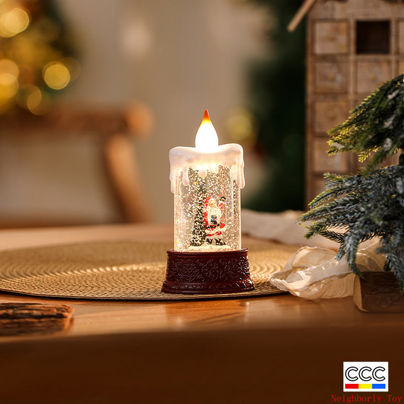 Christmas Decoration Wind Lamp Crystal Lamp Santa Claus Christmas Party Decoration Christmas Ornaments Christmas Gifts