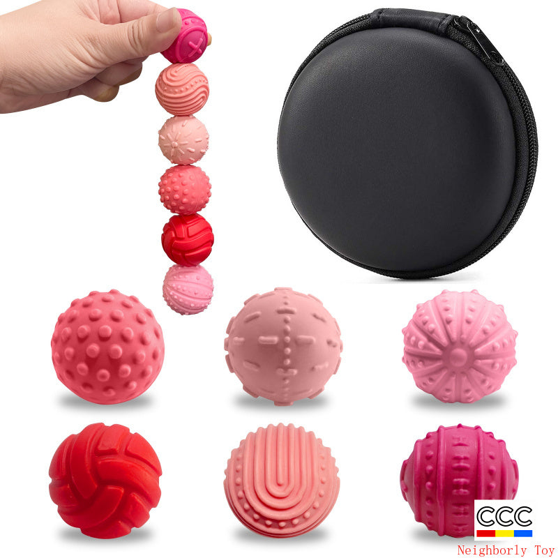 New Product Fidget Toys Sensory Magnetic Ball Stress Relief Toy Soft Silicone Texture Anxiety Ball