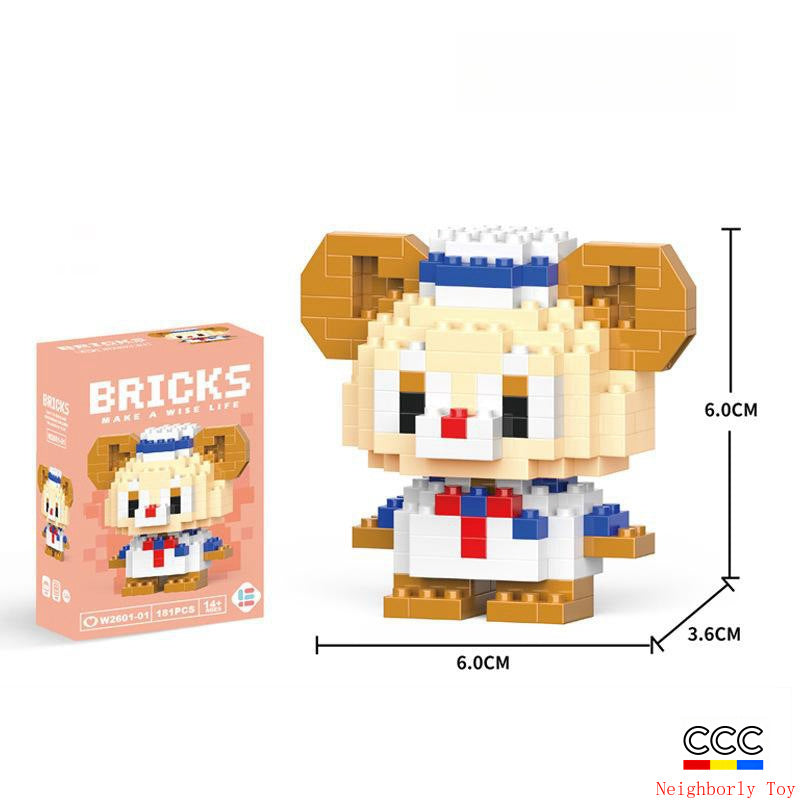 Compatible with LEGO Micro Particles Cartoon Doll Building Blocks Star Dew Puzzle Assembly Toys Cross-Border Stall Wholesale Gifts