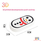 Hot Selling Children's 3D Printed Educational Magnetic Stress Relief Toy Push Card Finger Spinner Boys Handle Piece