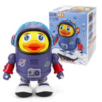 TikTok Same Style Electric Dancing Space Duck Music Light Little Cute Duck Baby Boy Children's Toy Internet Celebrity Cross-Border