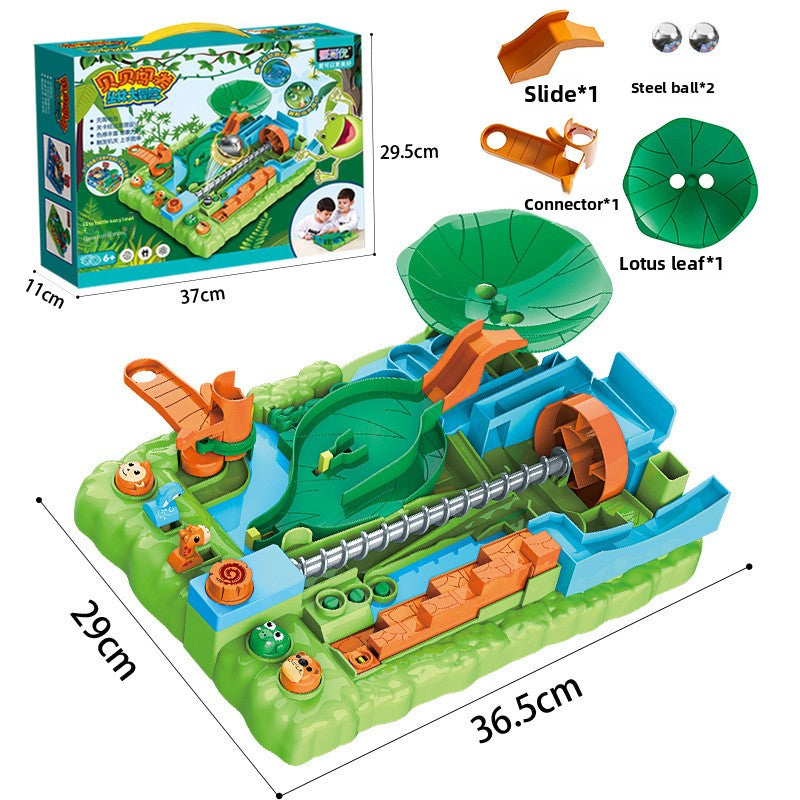 Beibei Jungle Adventure Rolling Ball Track Multi-Functional Maze Game Children's Educational Focus Training Toy