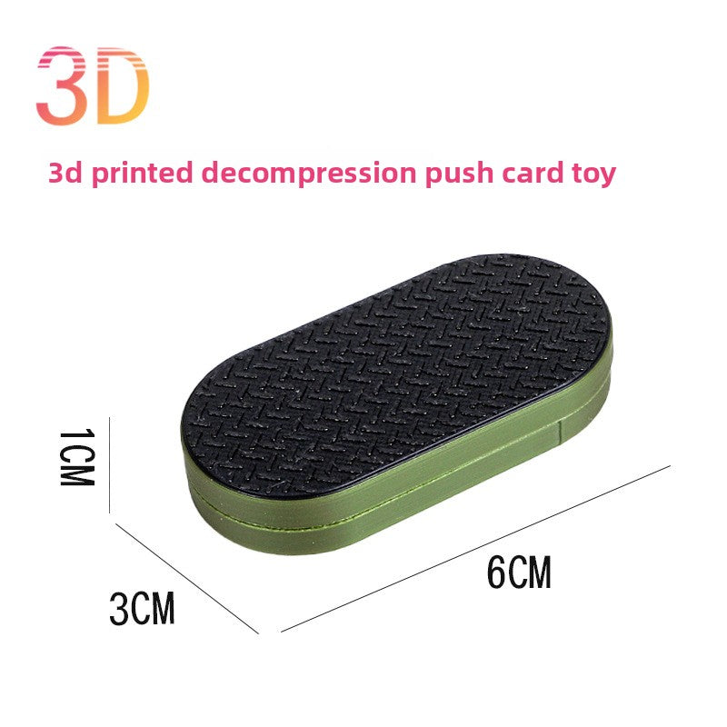 Hot Selling Children's 3D Printed Educational Magnetic Stress Relief Toy Push Card Finger Spinner Boys Handle Piece