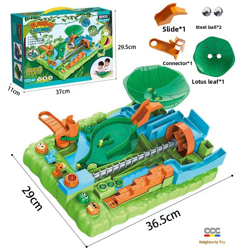 Beibei Jungle Adventure Rolling Ball Track Multi-Functional Maze Game Children's Educational Focus Training Toy