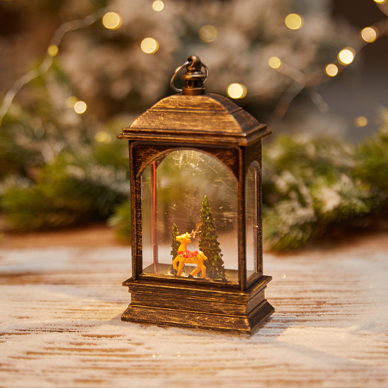 Christmas Decoration Wind Lamp Crystal Lamp Santa Claus Christmas Party Decoration Christmas Ornaments Christmas Gifts
