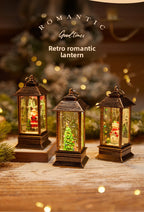 Christmas Decoration Wind Lamp Crystal Lamp Santa Claus Christmas Party Decoration Christmas Ornaments Christmas Gifts