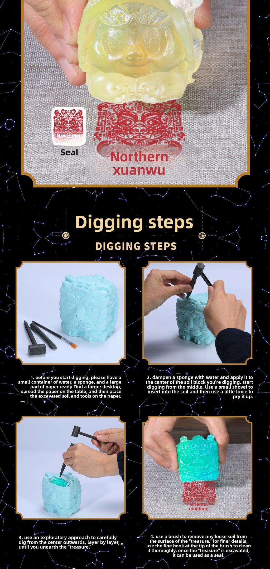 Unboxing Ancient Mythical Beast Treasure Set 4 Pcs Vermilion Bird Blue Dragon White Tiger Black Turtle Sealed Mystery Capsule Collectible Toys for Kids Adults