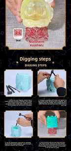 Unboxing Ancient Mythical Beast Treasure Set 4 Pcs Vermilion Bird Blue Dragon White Tiger Black Turtle Sealed Mystery Capsule Collectible Toys for Kids Adults