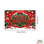 Cross-Border New Christmas Dessert Shop Background Banner Party Atmosphere Decoration Scene Setup Props Supplies