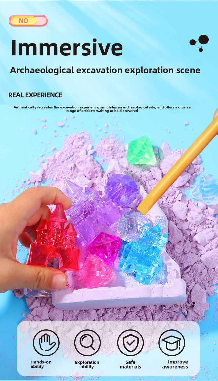 Mermaid Tail Planet Wand Archaeological Dig Blind Box - Girls DIY Space Craft Kids Toy