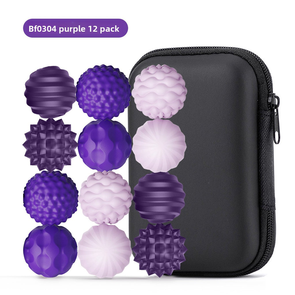 Cross-border new children's sensory toys silicone magnetic ball multi-texture sensory ball puzzle decompression toy spot