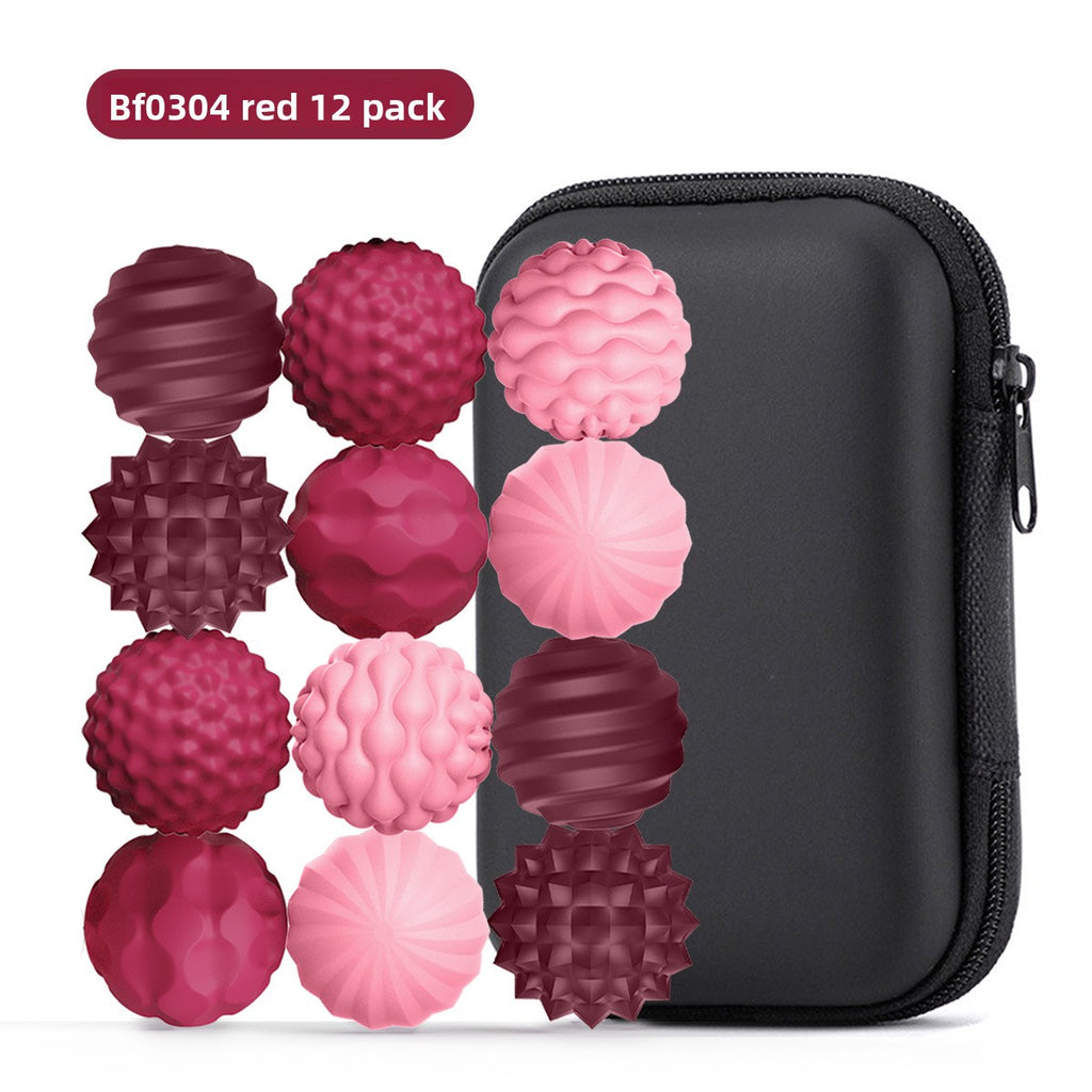 Cross-border new children's sensory toys silicone magnetic ball multi-texture sensory ball puzzle decompression toy spot