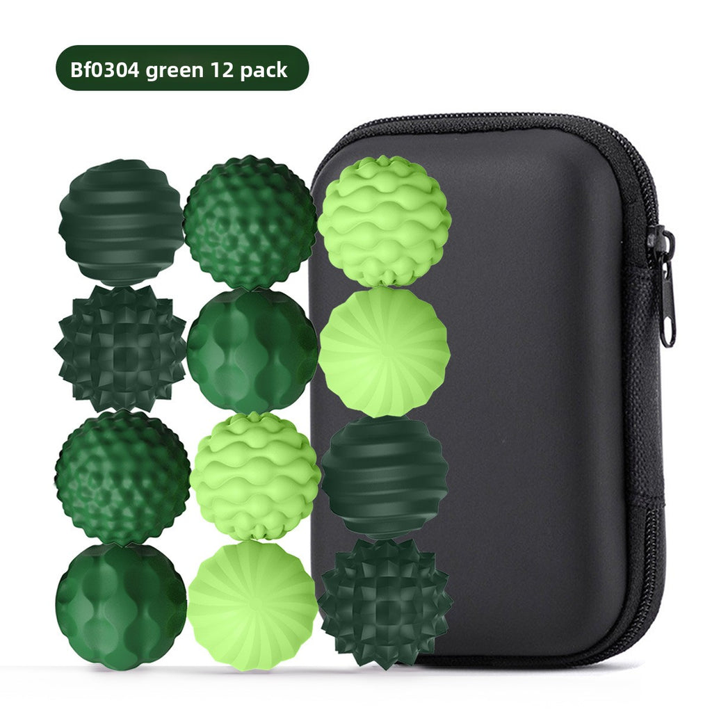 Cross-border new children's sensory toys silicone magnetic ball multi-texture sensory ball puzzle decompression toy spot